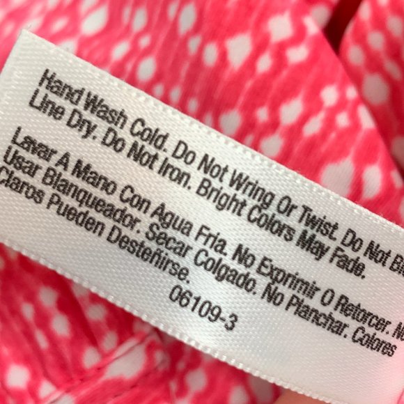 Arizona Jean Co. Strapless Tankini Pink Small Nylon Spandex Removable Pads - Picture 7 of 12